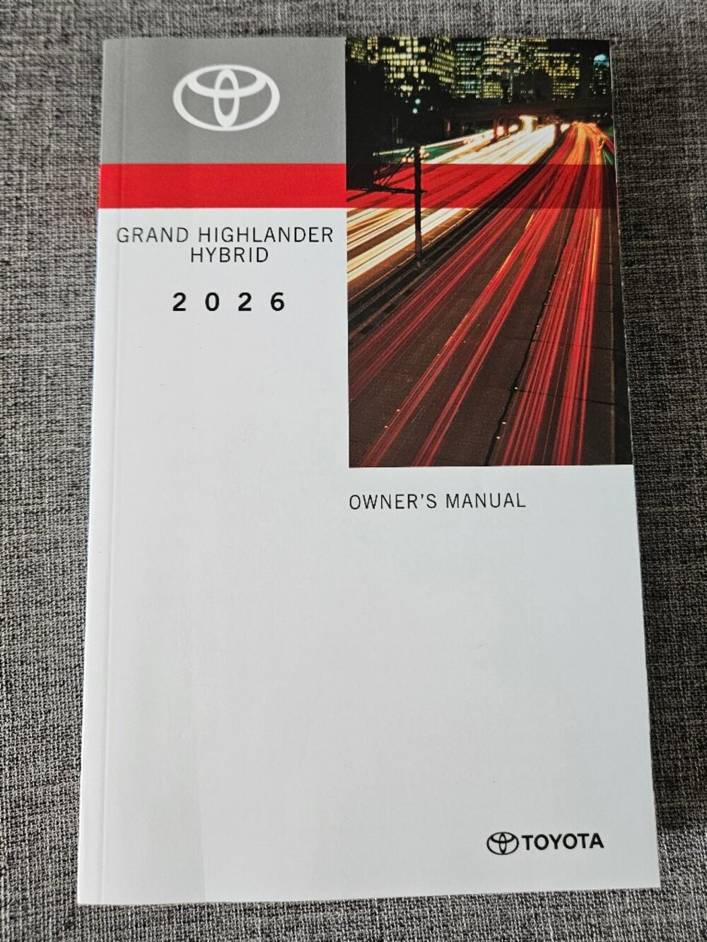 2026 TOYOTA GRAND HIGHLANDER HYBRID Owner's Manual